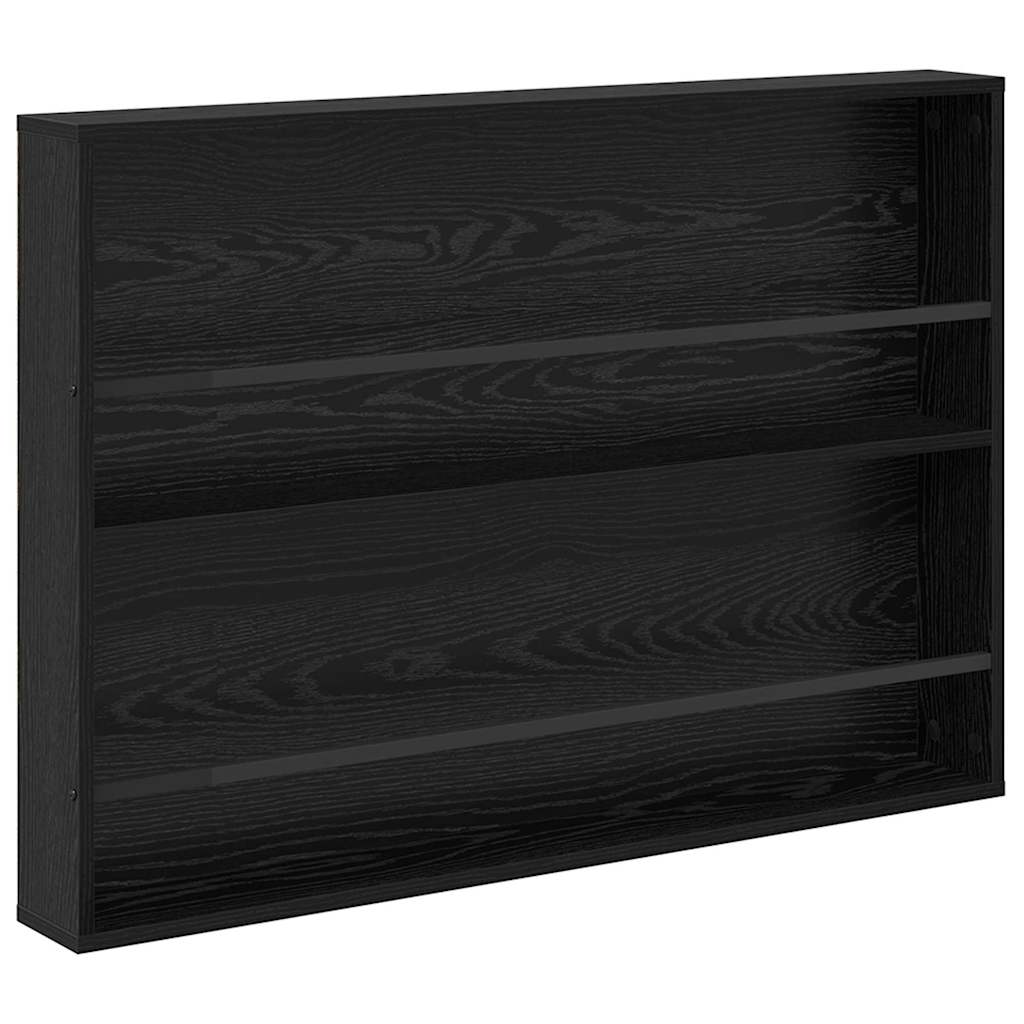 Raft pentru reviste Stejar Negru 100 x 12 x 70 cm Lemn compozit [1]