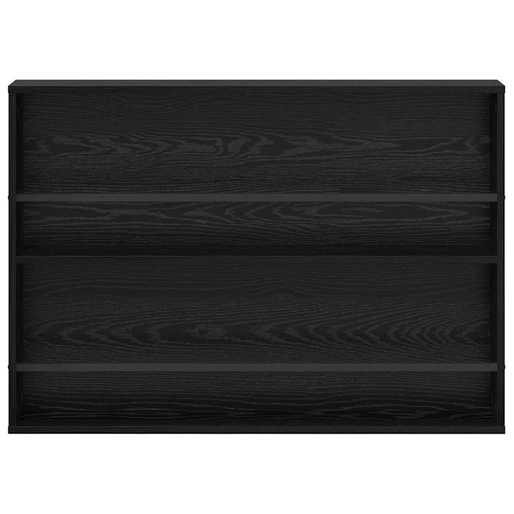 Raft pentru reviste Stejar Negru 100 x 12 x 70 cm Lemn compozit [4]