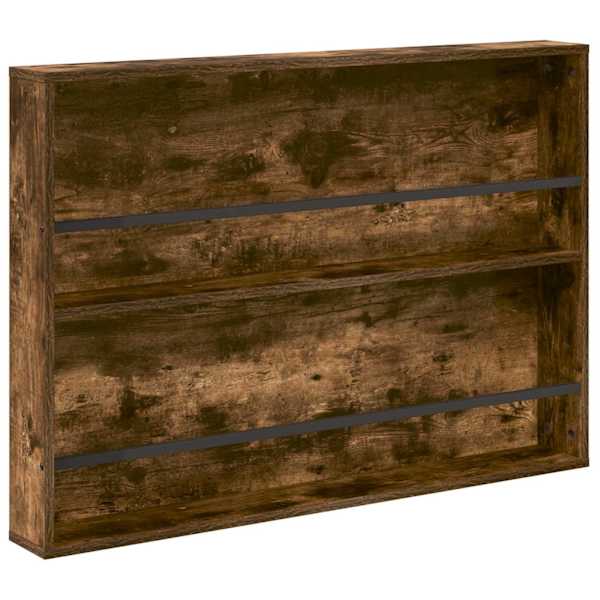 vidaXL Ajakirja riiul Suitsetatud tamm 100 x 12 x 70 cm Tehispuit