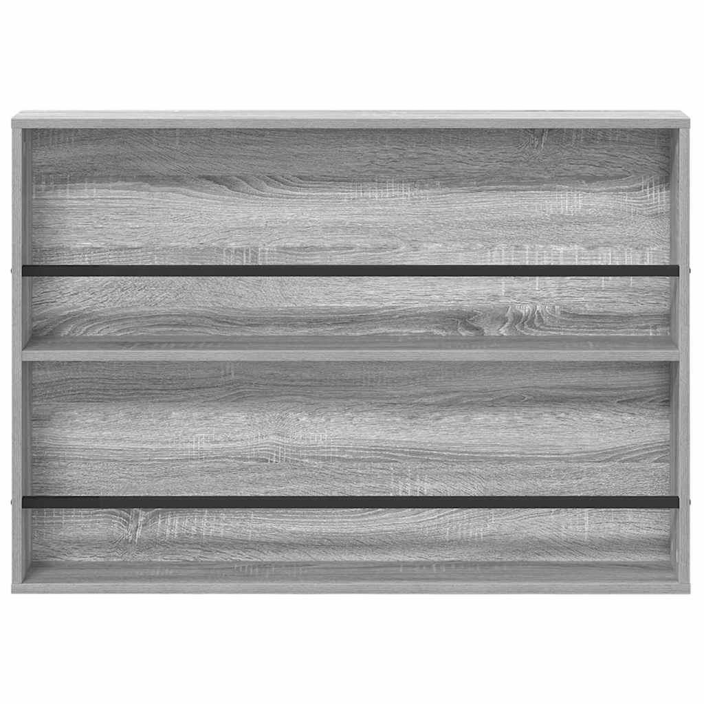 Raft pentru reviste Gri Sonoma 100 x 12 x 70 cm Lemn compozit [4]