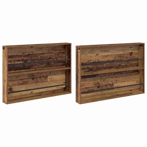 vidaXL Ajakirja riiul 2 tk Vana puit 100 x 12 x 70 cm Tehispuit