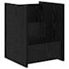 vidaXL Ajakirja riiul riiuliga Must tamm 35 x 35 x 45 cm Tehispuit