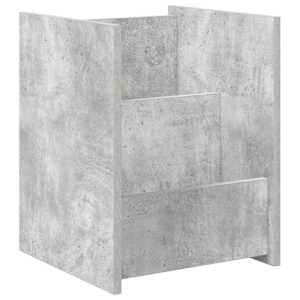 Regál na časopisy s policí Betonově šedá 35 x 35 x 45 cm - obrázek 2