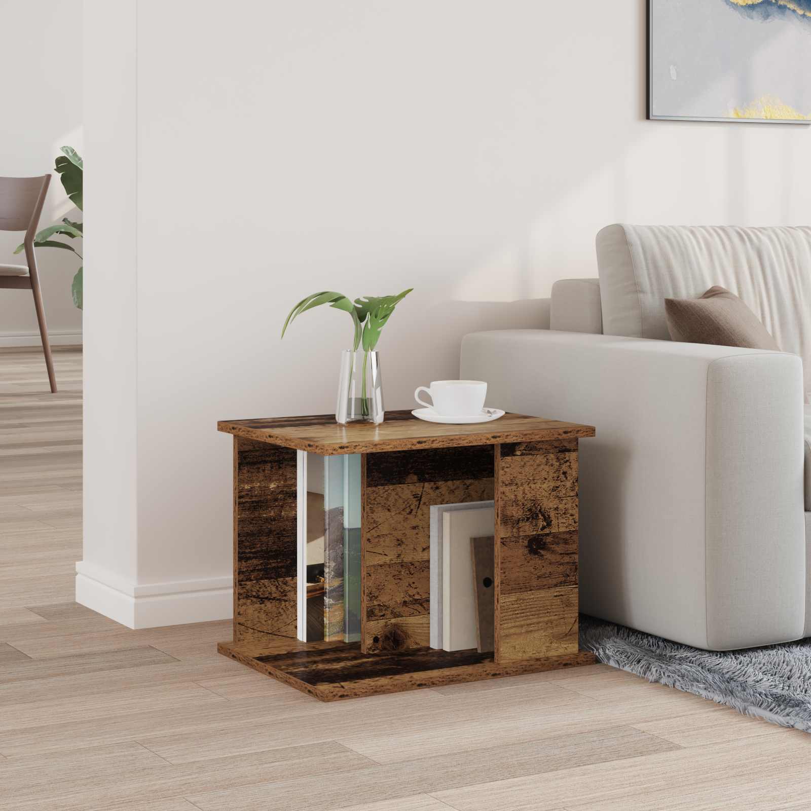 Raft pentru reviste Lemn vechi 35 x 35 x 45 cm Lemn compozit [3]