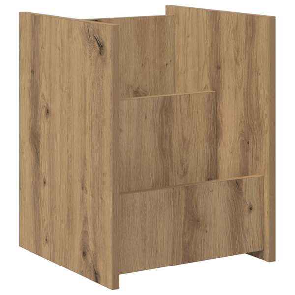 vidaXL Ajakirja riiul riiuliga K&auml;sit&ouml;&ouml;puu 35 x 35 x 45 cm Tehispuit