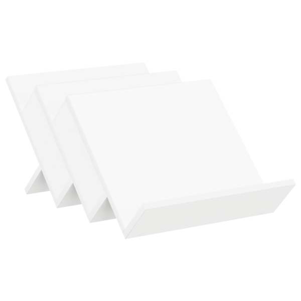 vidaXL Ajakirja riiul riiuliga Valge 53 x 40 x 28,5 cm Tehispuit