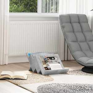 Regal za revije Betonsko siva 53 x 40 x 28.5 cm Konstruiran les