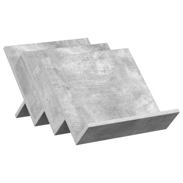 vidaXL Ajakirja riiul riiuliga Betoonhall 53 x 40 x 28,5 cm Tehispuit