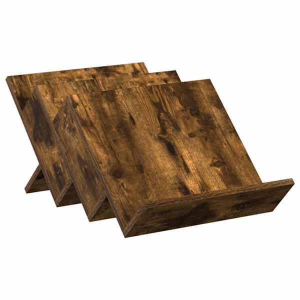 vidaXL Ajakirja riiul Suitsetatud tamm 53 x 40 x 28,5 cm Tehispuit
