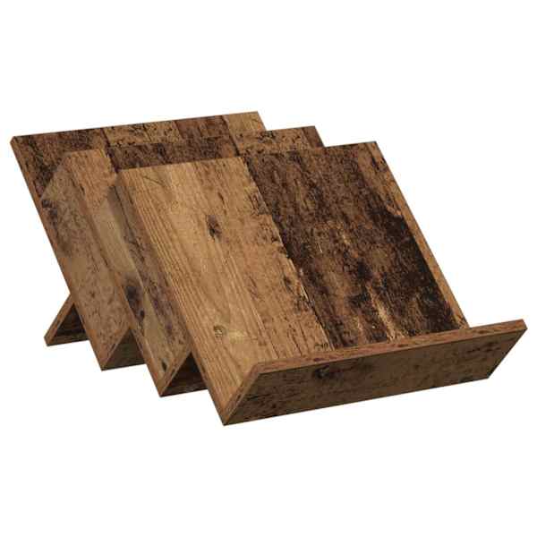 vidaXL Ajakirja riiul riiuliga Vana puit 53 x 40 x 28,5 cm Tehispuit