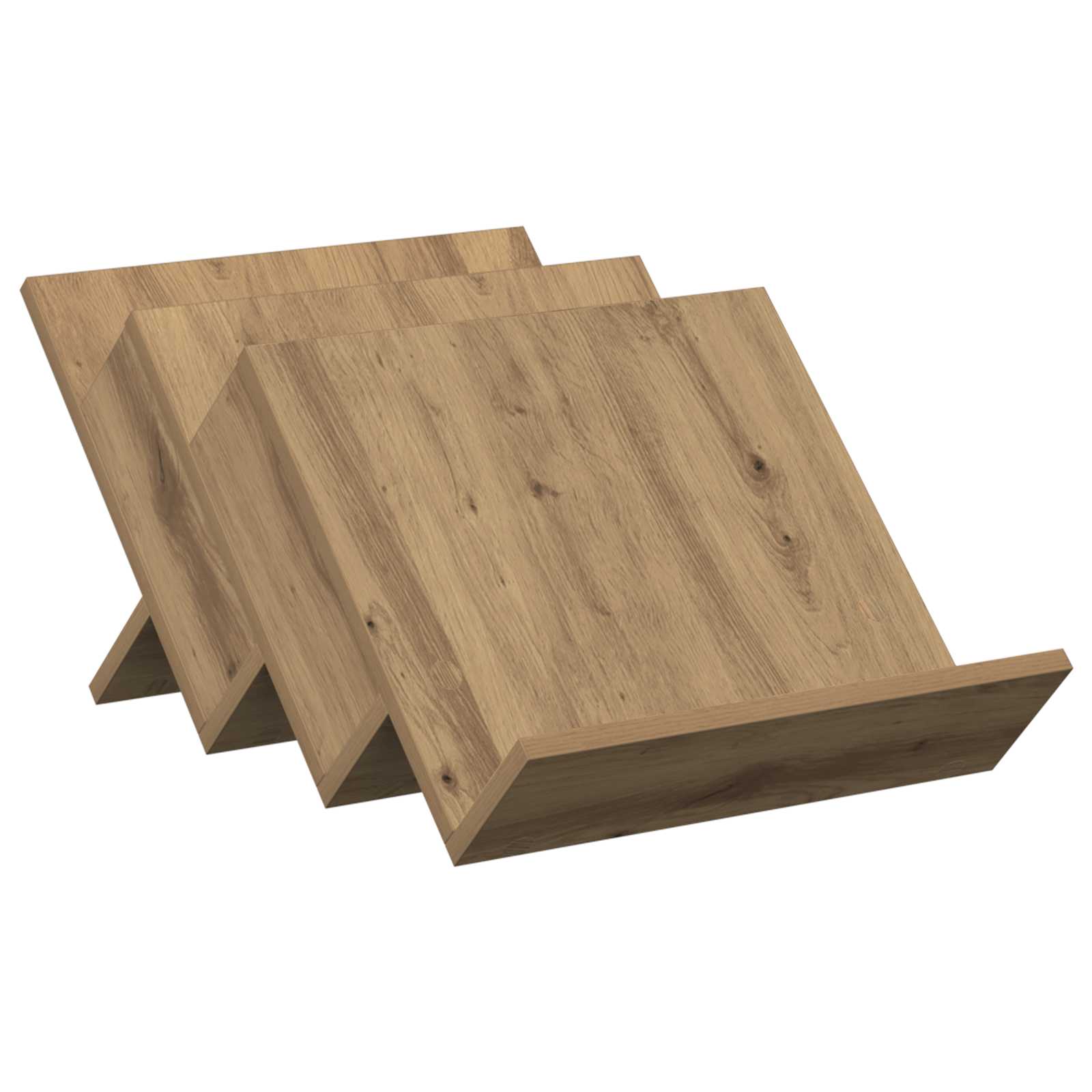 VidaXL Tijdschriftenrek Artisan Eiken 53 X 40 X 28.5 Cm Bewerkt Hout