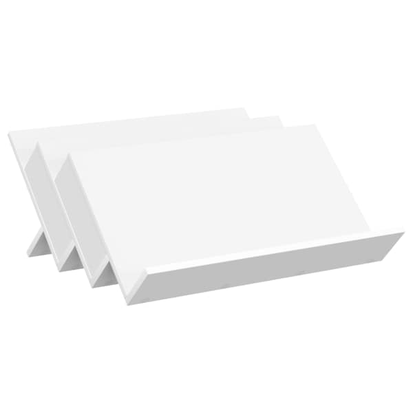 vidaXL Ajakirja riiul riiuliga Valge 65 x 53 x 28,5 cm Tehispuit