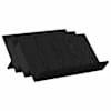 vidaXL Ajakirja riiul riiuliga Must tamm 65 x 53 x 28,5 cm Tehispuit