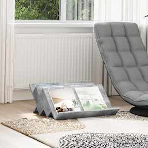 Regal za revije Betonsko siva 65 x 53 x 28,5 cm Konstruiran les