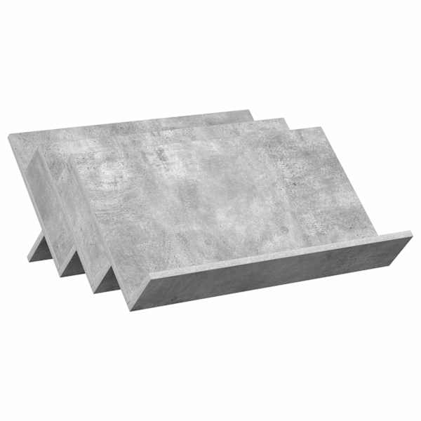 vidaXL Ajakirja riiul riiuliga Betoonhall 65 x 53 x 28,5 cm Tehispuit