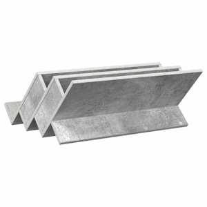 Regál na časopisy s policí Betonově šedá 65 x 53 x 28,5 cm - obrázek 7