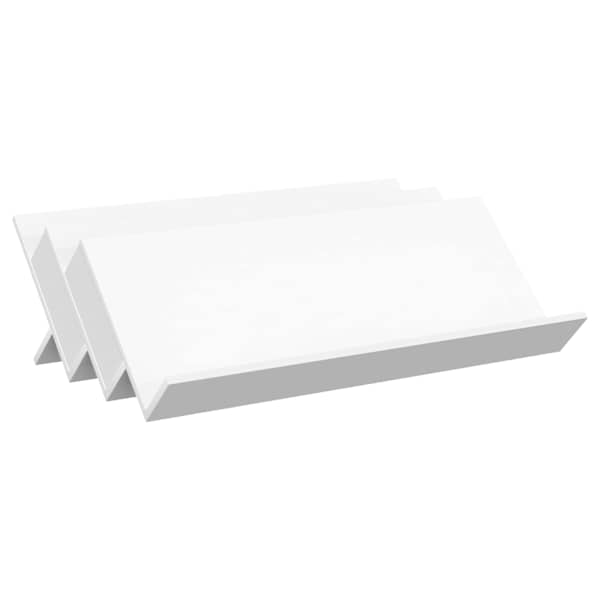 vidaXL Ajakirja riiul riiuliga Valge 90 x 53 x 28,5 cm Tehispuit