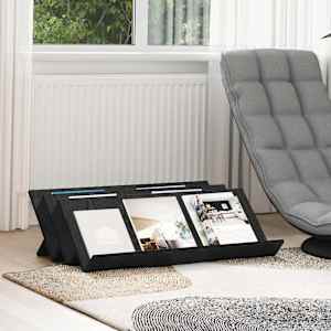 Regal za revije s polico Črna Orehovina 90 x 53 x 28,5 cm