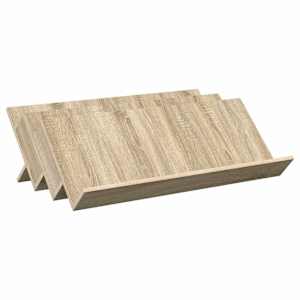 Regál na časopisy Sonoma dub 90 x 53 x 28,5 cm kompozitní dřevo - obrázek 2