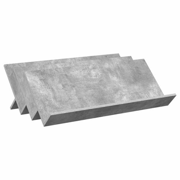 vidaXL Ajakirja riiul riiuliga Betoonhall 90 x 53 x 28,5 cm Tehispuit