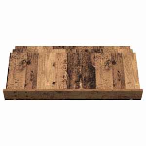 Regál na časopisy s policí Staré dřevo 90 x 53 x 28,5 cm - obrázek 5