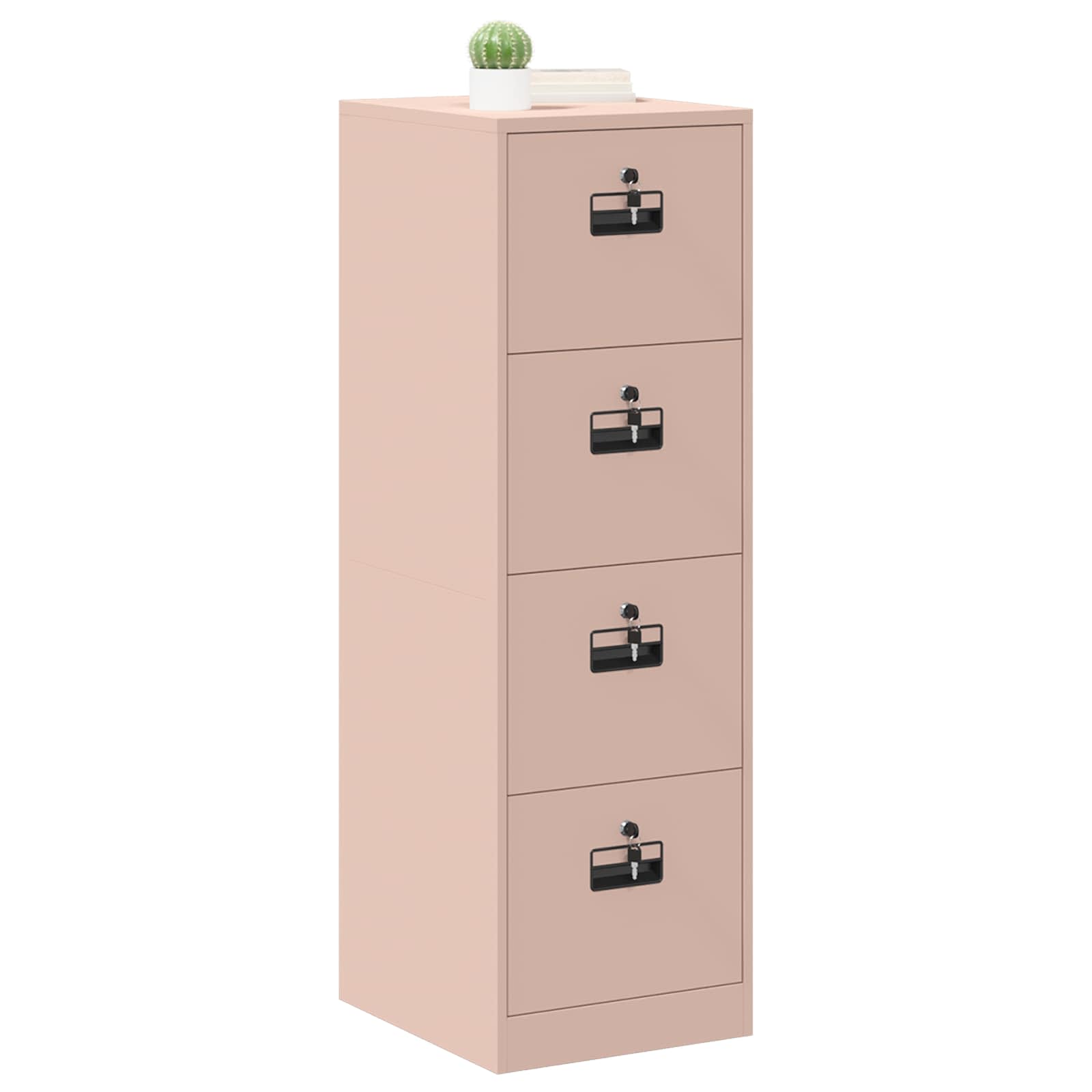 Thumbnail - vidaXL Aktenschrank 2 pcs Rosa 44 x 50 x 106,5 cm Kaltgewalzter Stahl