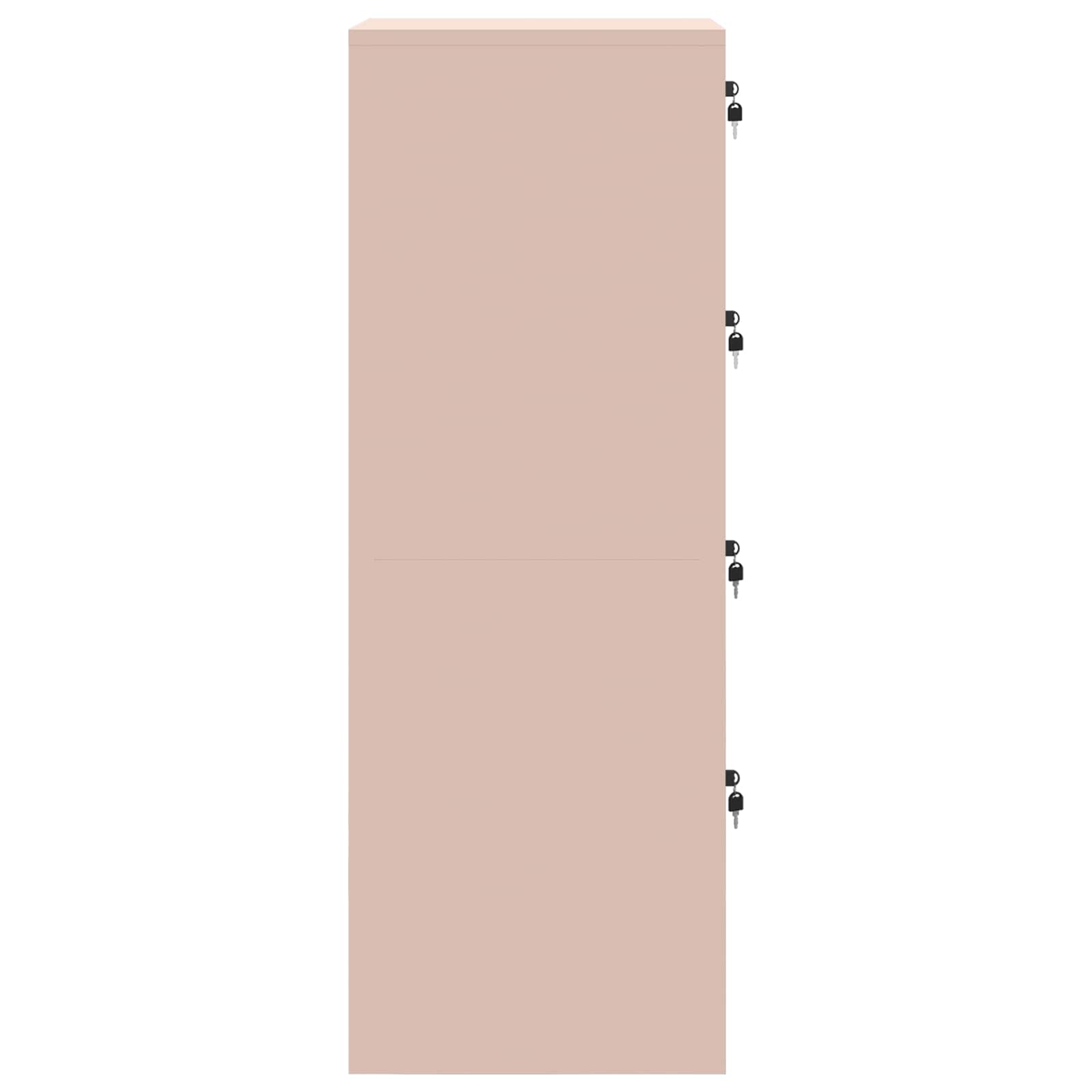 Asiakirjakaappi laatikon kanssa 2 pcs Pinkki 44 x 50 x 106.5 cm - Image 8