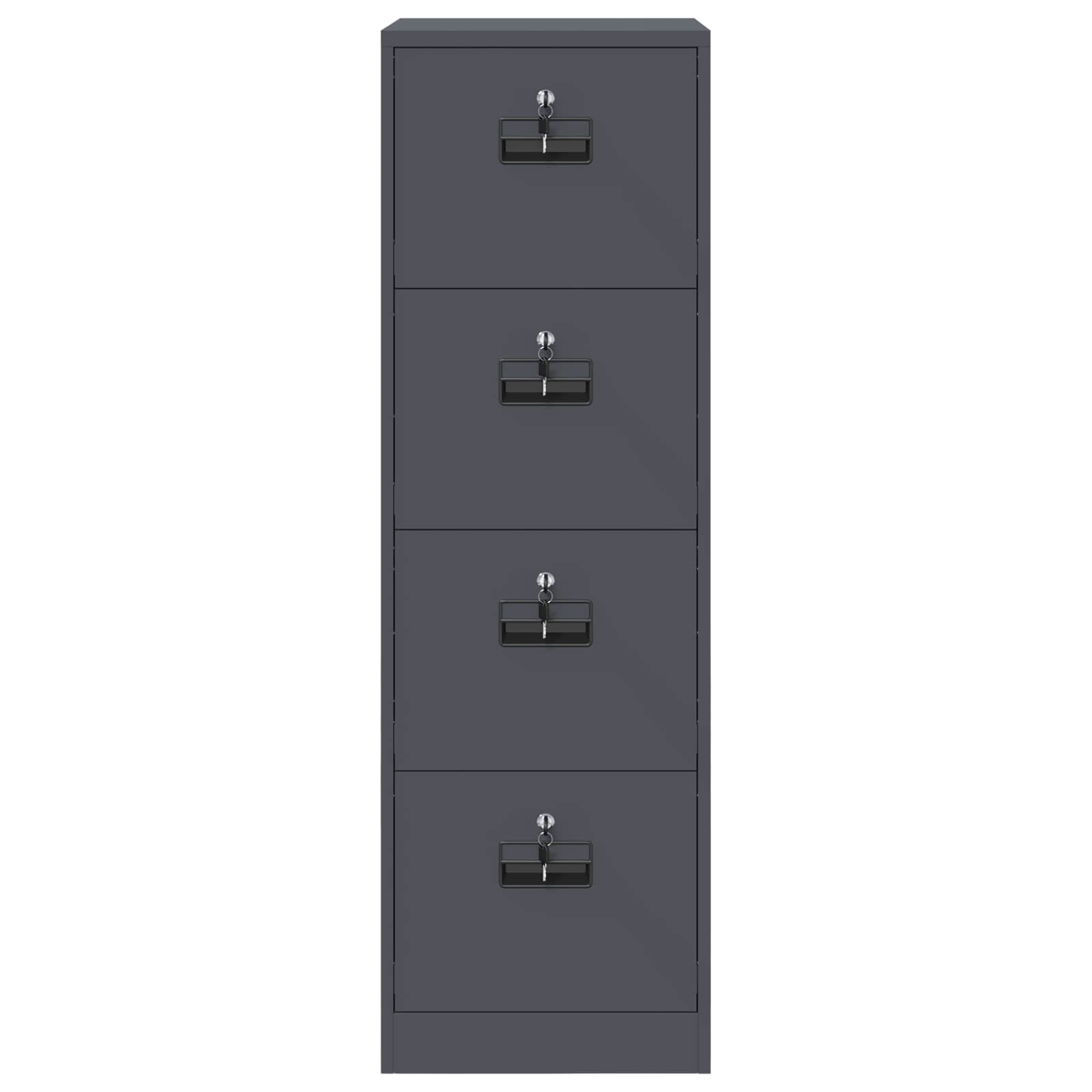 Asiakirjakaappi hyllyllä 2 pcs Antrasiitti 44 x 50 x 106.5 cm - Image 7