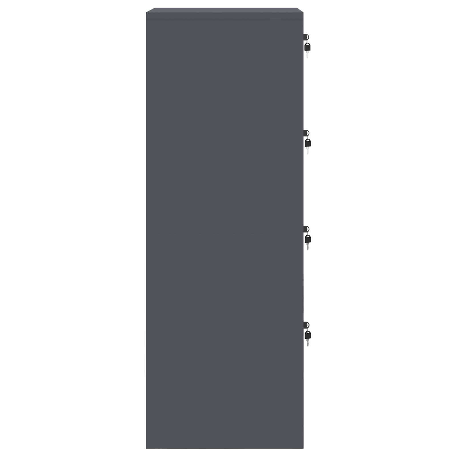 Asiakirjakaappi hyllyllä 2 pcs Antrasiitti 44 x 50 x 106.5 cm - Image 8