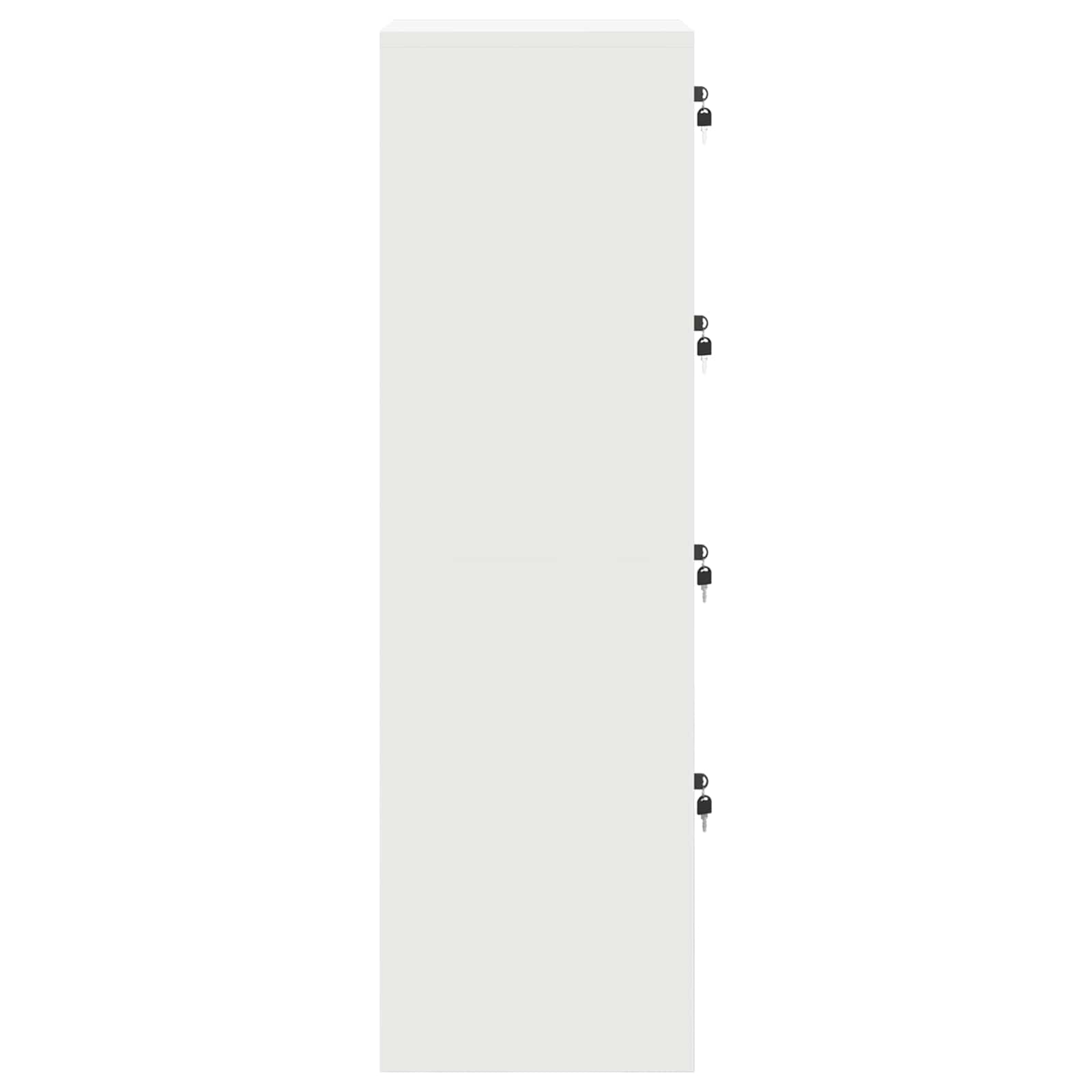 Dulap de depozitare cu depozitare 2 pcs Alb 80 x 40 x 200 cm [6]