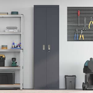 Úložná skříňka Antracit 60 x 40 x 200 cm Ocel - obrázek 4