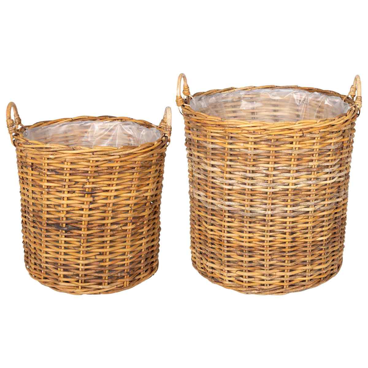 Plantekurv GENDT 2 stk. Kubu rattan - Billede 2