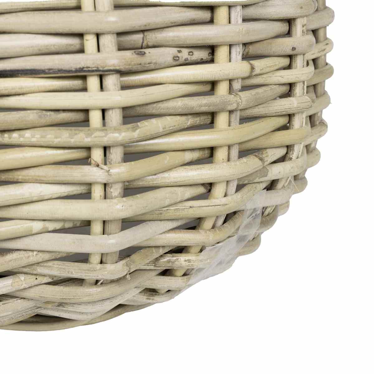 Plantekurv med opbevaring GENDT 2 stk. Naturlig grå Kubu rattan - Billede 8