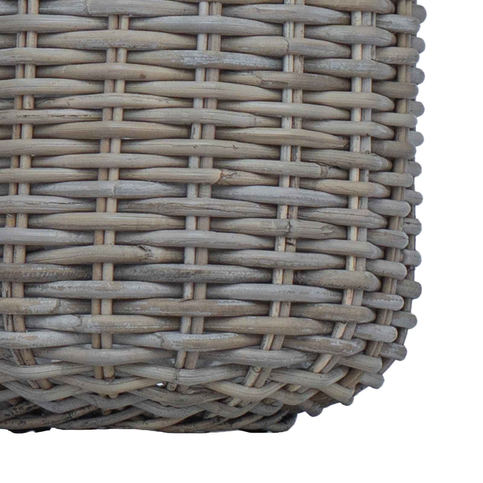 Stādītāju grozs ar uzglabāšanu 2 pcs Pelēka Lacak rattan