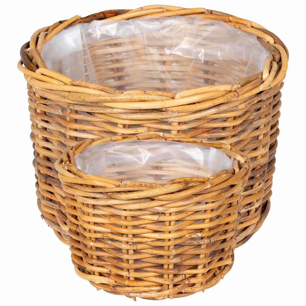 Plantekurv GENDT 2 stk. Kubu rattan - Billede 5
