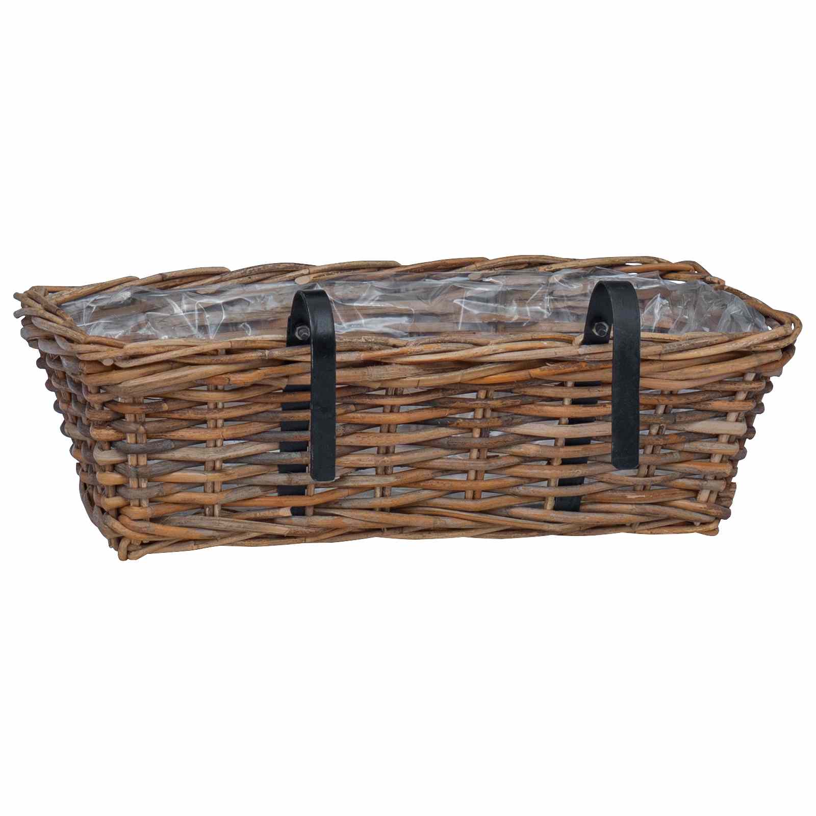 Coș suspendat pentru plante 2 pcs Maro 48 x 22 x 15 cm [6]