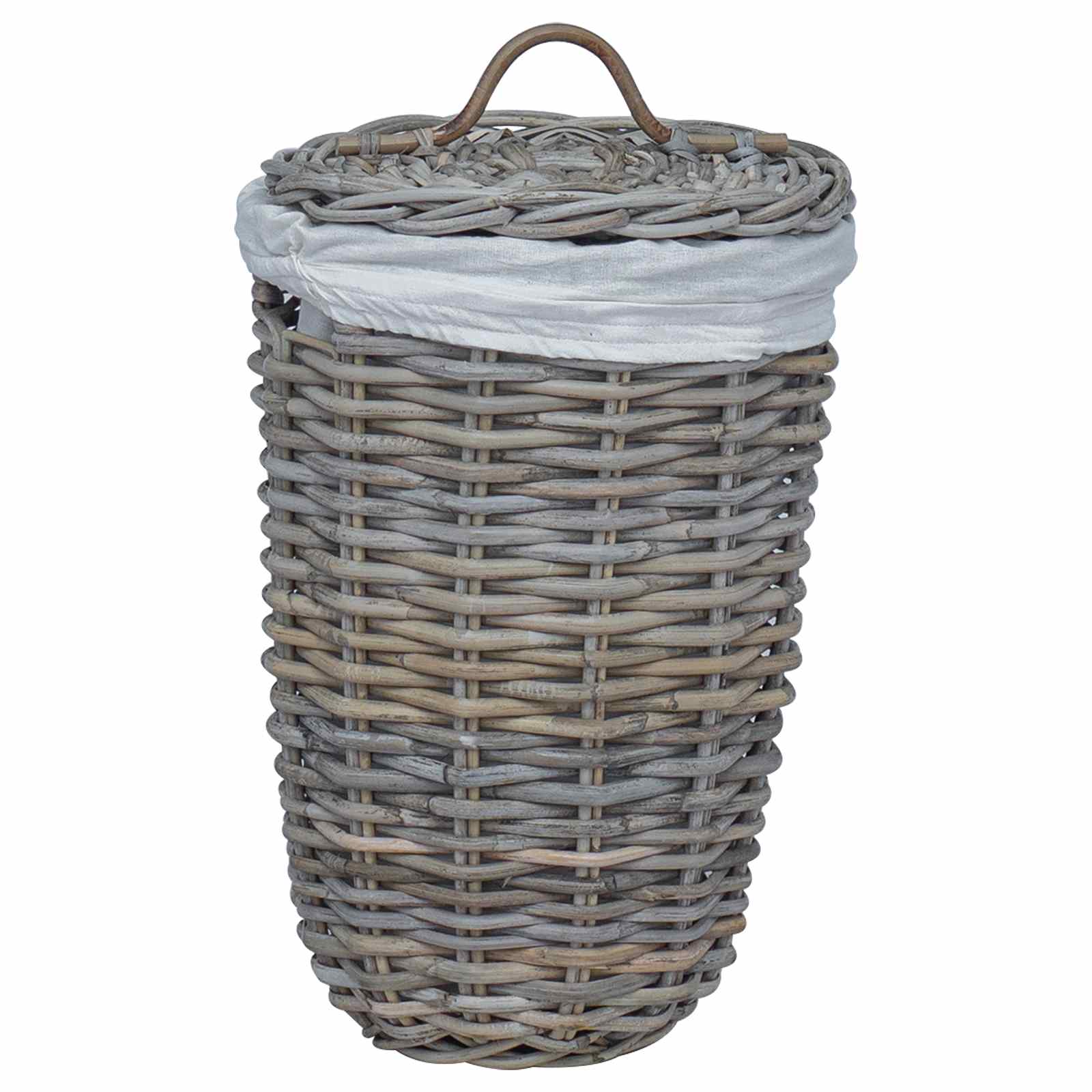 Wasmand met deksel 2 pcs Kubu grijs Kubu Rattan image 6