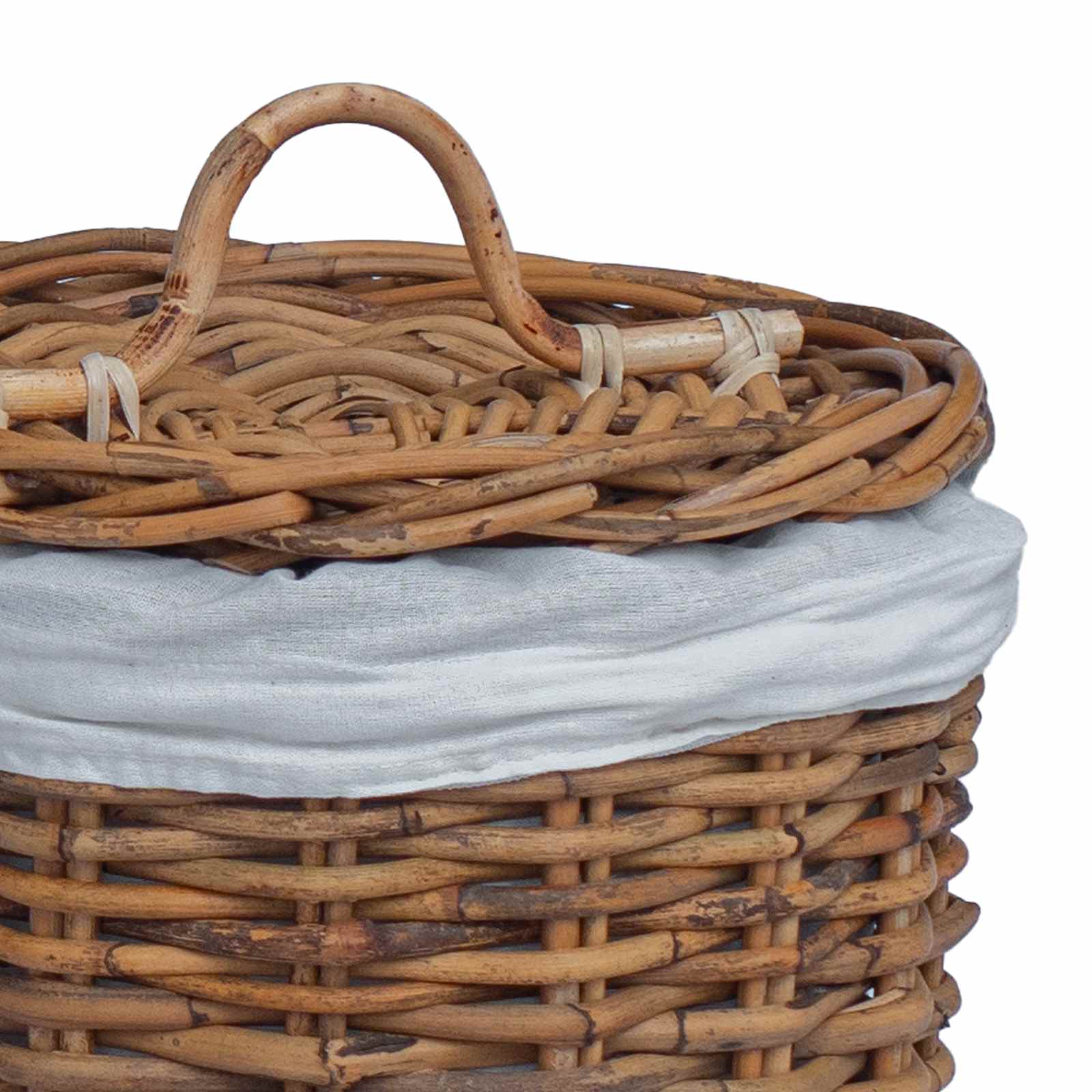 Wasmand 2 pcs Bruin Kubu Rattan image 9