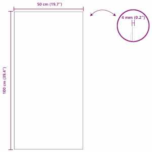 Nástěnné zrcadlo Obdélníkový 50 x 100 cm tvrzené sklo - obrázek 8