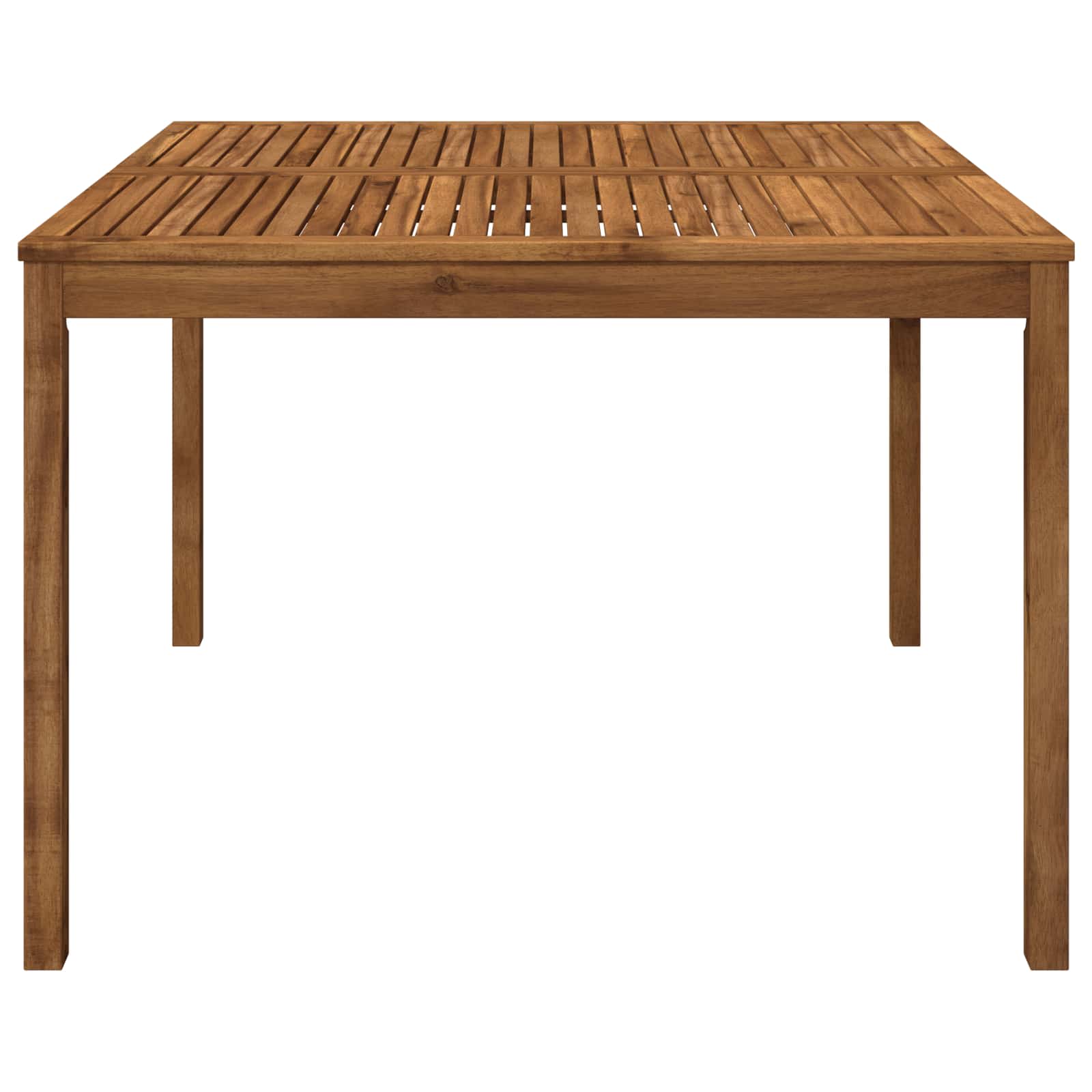 vidaXL - Tuin - Eettafel - Naturel - 110 - x - 108,5 - x - 75 - cm - Massief - Acacia - Hout