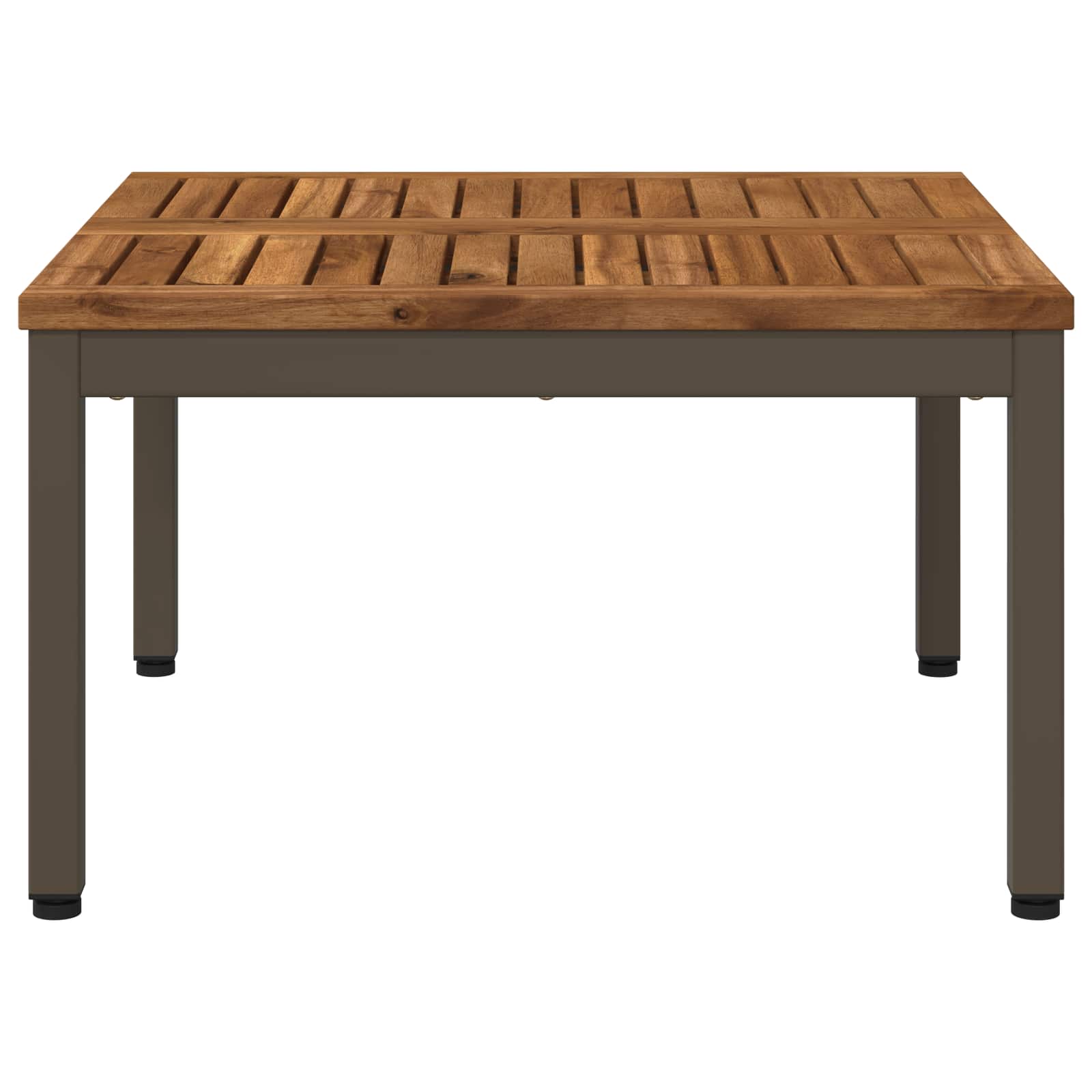 vidaXL - Salontafel - Natuurlijk - en - Koffie - 60 - x - 60,5 - x - 36 - cm