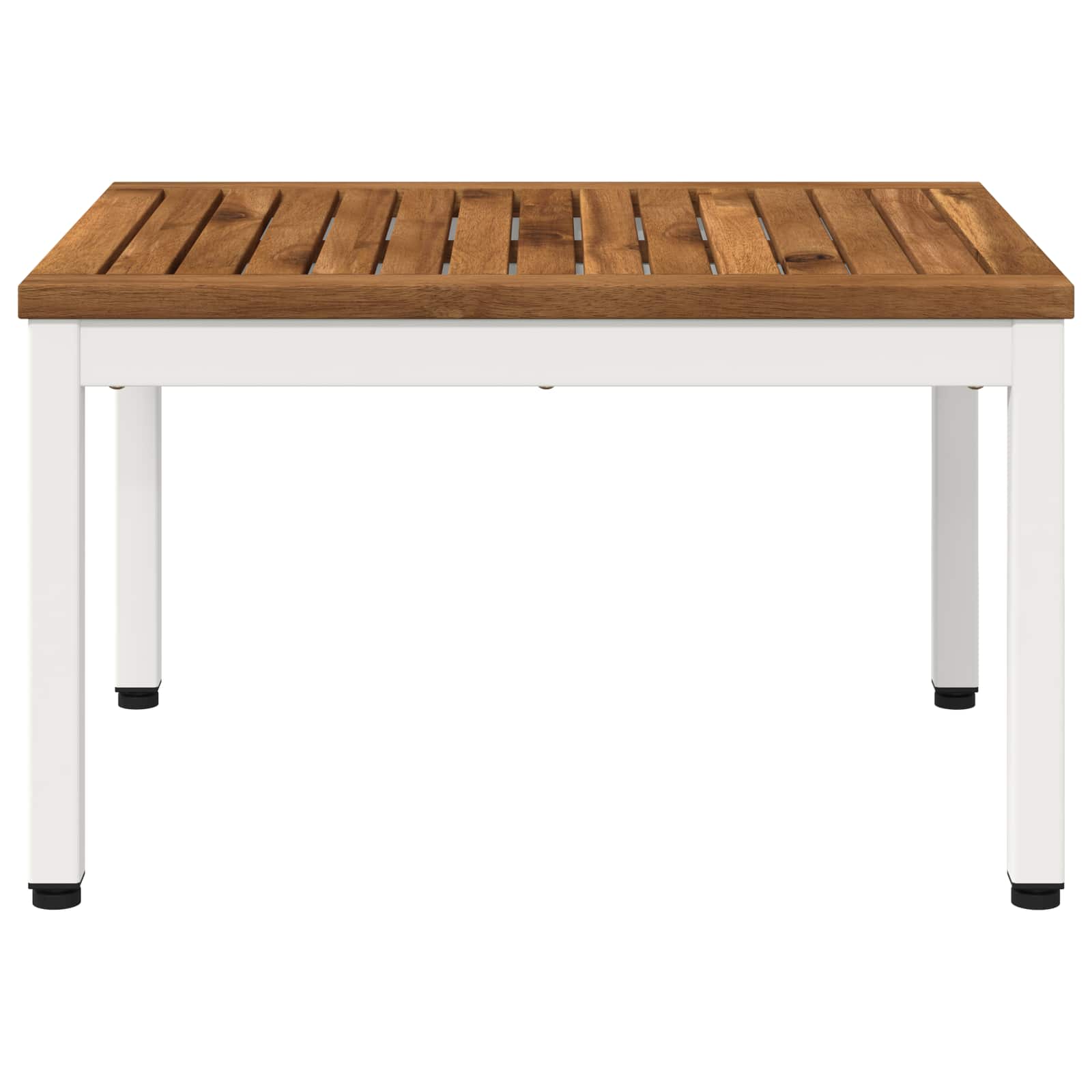 vidaXL - Salontafel - Natuurlijk - en - Wit - 49 - x - 60,5 - x - 36 - cm