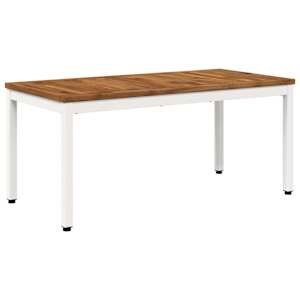 vidaXL Kohvilaud Looduslik ja Valge 50 x 100,5 x 45 cm
