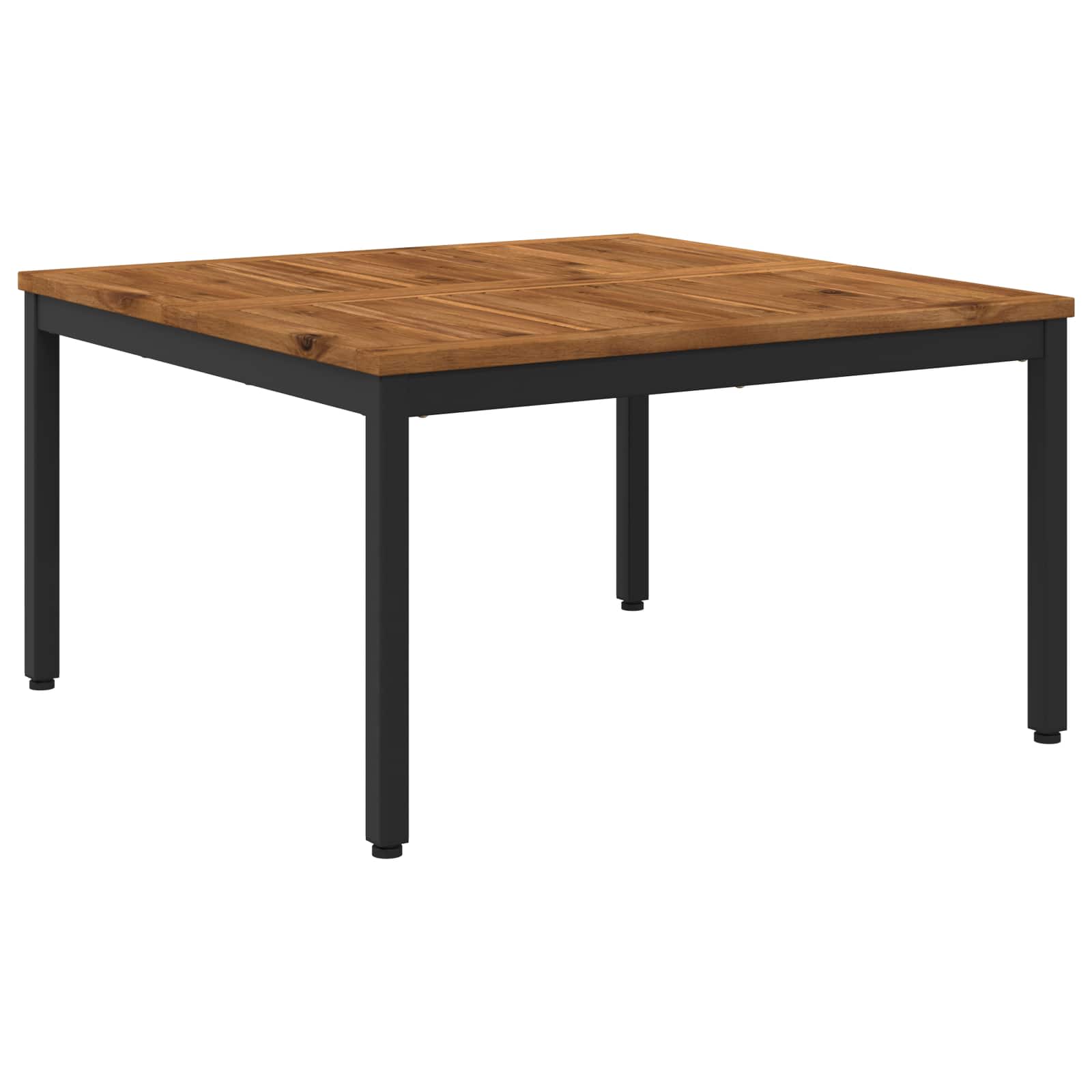 Salontafel Naturel en Zwart 80 x 80,5 x 45 cm – afbeelding 1