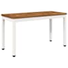 vidaXL Aiapink 80,5 x 35 x 45 cm Tugev akatsiapuu Looduslik ja Valge