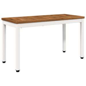 vidaXL Aiapink 80,5 x 35 x 45 cm Tugev akatsiapuu Looduslik ja Valge