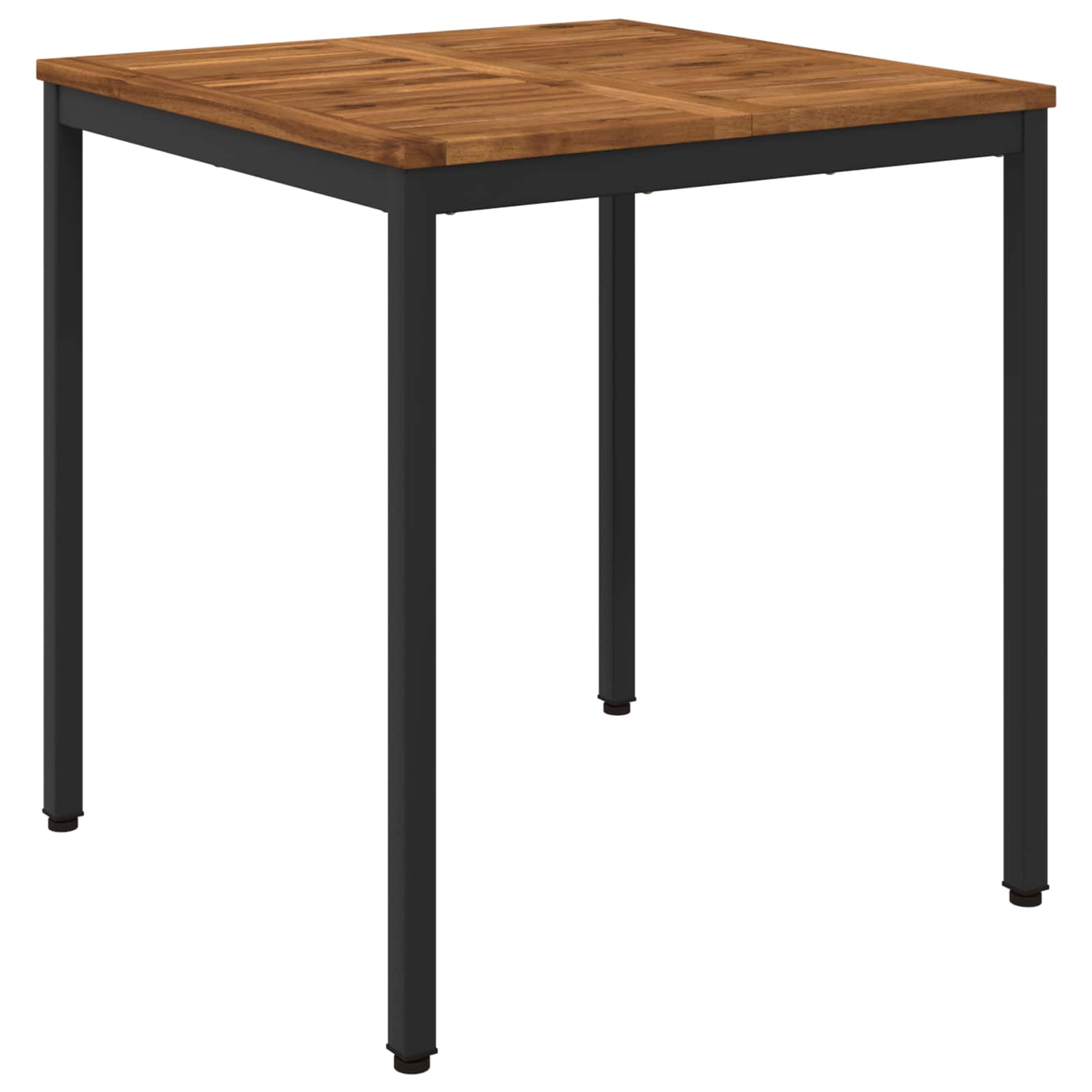 Tuindiner tafel Naturel en Zwart 70 x 68,5 x 75 cm – afbeelding 1