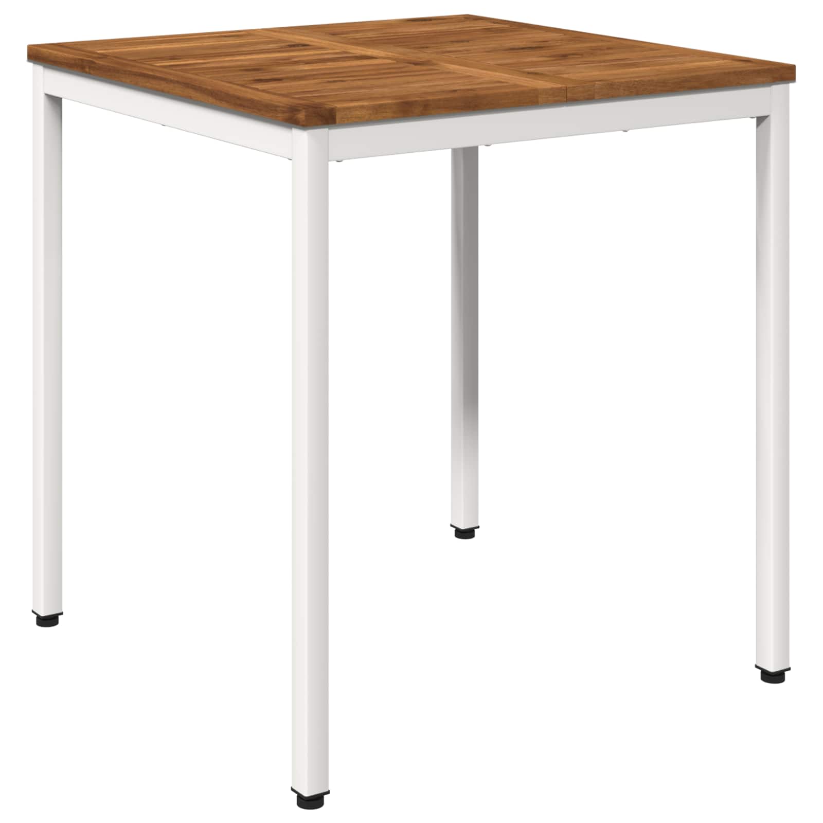 Tuindiner tafel Natuurlijk en Wit 70 x 68,5 x 75 cm – afbeelding 1