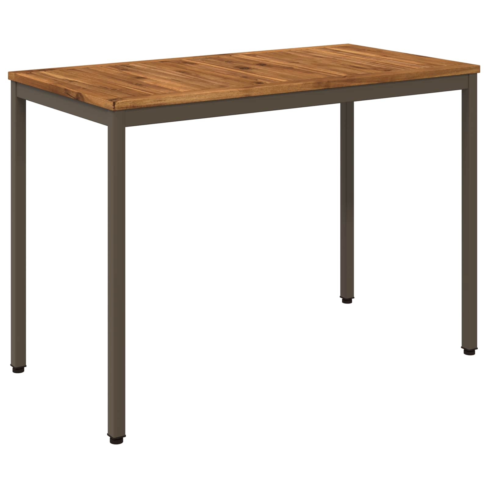 vidaXL Trädgårds Middagsbord Naturlig och Kaffe 108,5 x 55 x 75 cm