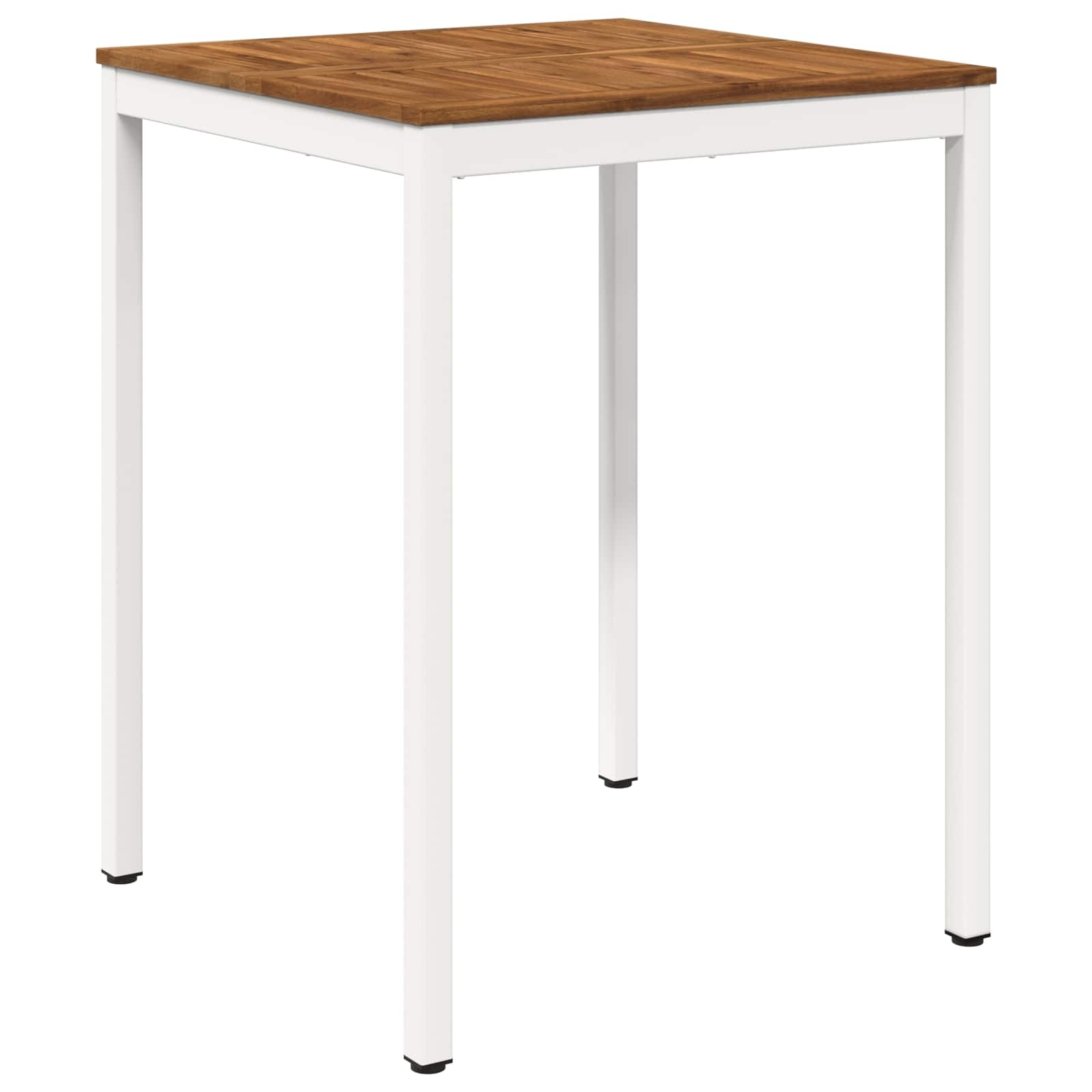 vidaXL Trädgård Bar Bord Naturlig och vit 80 x 80,5 x 105 cm